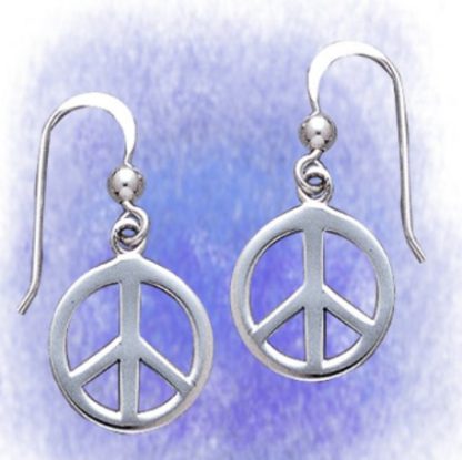 Ohrringe Peace aus 925-Silber