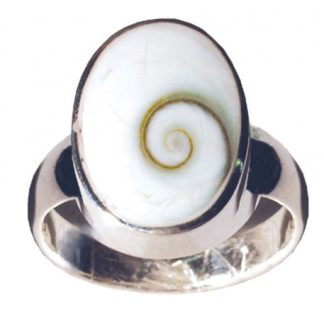 Ring Shivas Eye oval aus 925 Silber