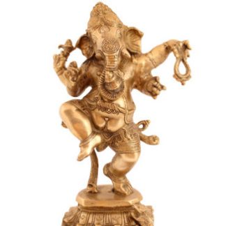 Ganesha tanzend 50cm hell-antik