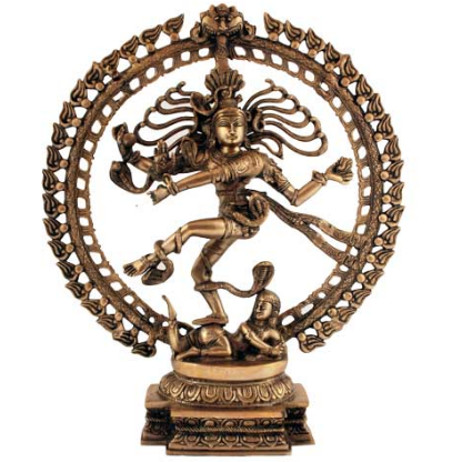 Shiva Nataraj 50cm superfein hell-antik