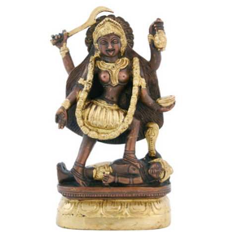 Kali stehend 15cm antik-gold Kali stehend 15cm antik-gold