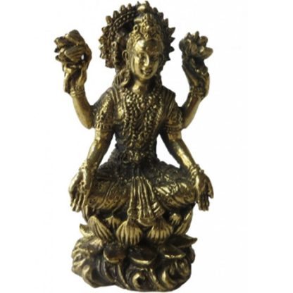 Lakshmi auf Lotus Messing 5cm 416x416 - Lakshmi auf Lotus Messing 5cm