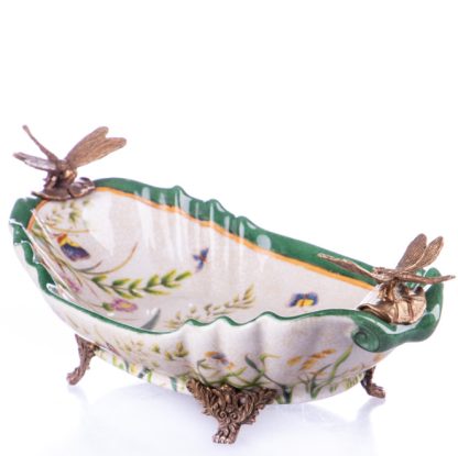Schale mit Libellen 9x28x13cm – Bild 3