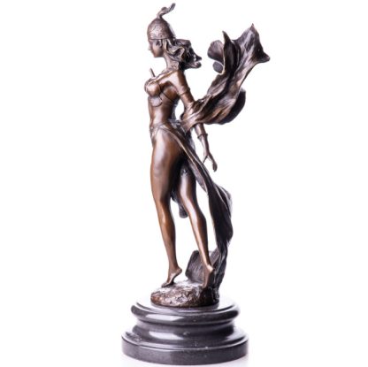 Bronze Figur Helden Kriegerin 42x20x15cm2