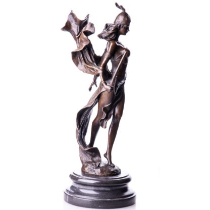 Bronze Figur Helden "Kriegerin" 42x20x15cm – Bild 3