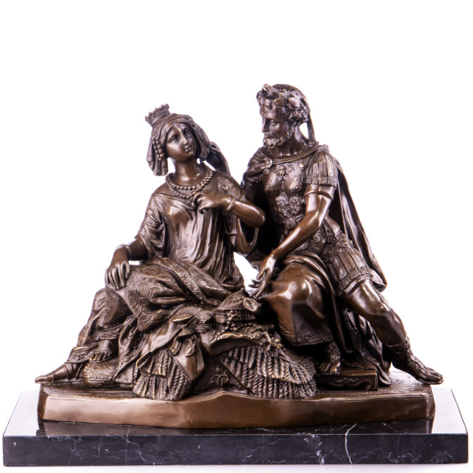 Bronze Figur König und Königin - verliebt 35cm Bronze Figur König und Königin - verliebt 35cm