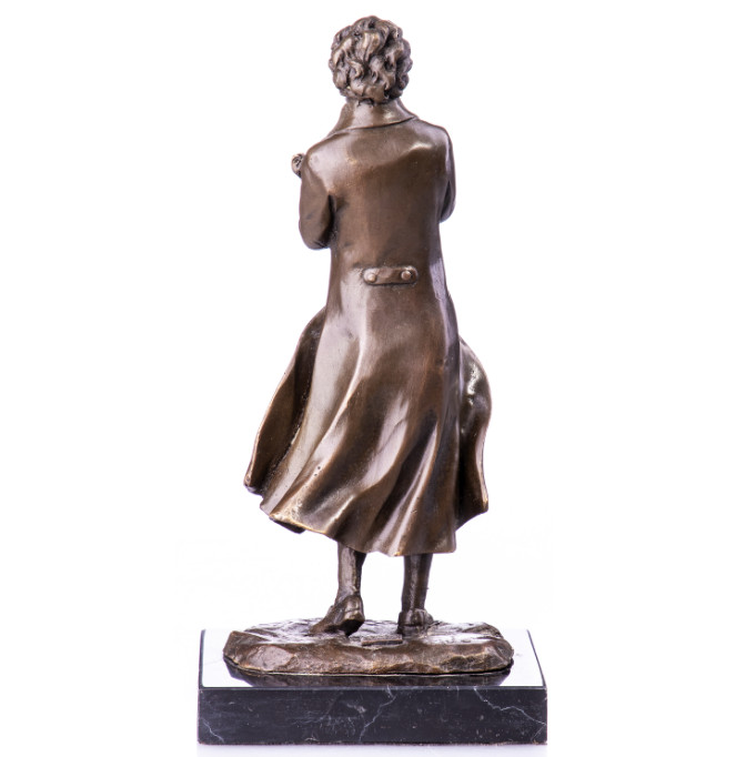 Bronze Figur Komponist Franz Peter Schubert - stehend 22cm2 Bronze Figur Komponist Franz Peter Schubert - stehend 22cm2