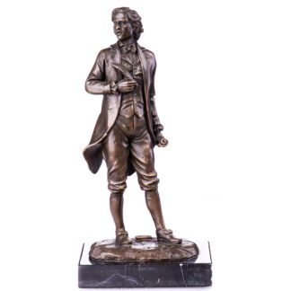 Bronze Figur Komponist Frédéric Chopin - stehend 23cm