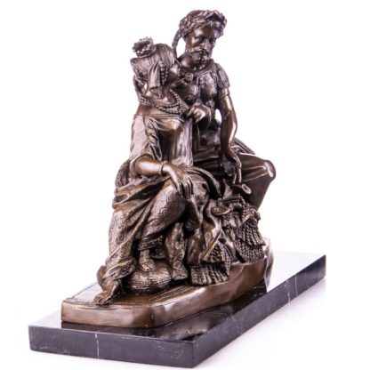 Bronze Figur König und Königin - verliebt 35cm2