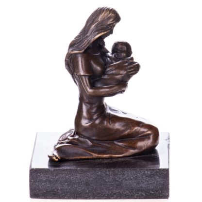 Bronze Figur "Mutter und Kind" 12cm – Bild 3