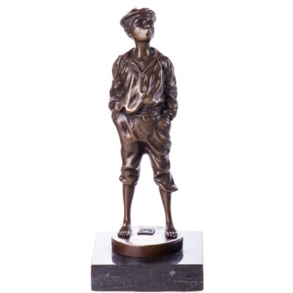 Bronze Figur Pfeifender Junge "Mousse Siffleur" nach V.Szczeblewski 22cm