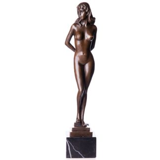Bronzefigur Lady auf Stufensockel 37cm 324x324 - Bronze Figur "Lady - auf Fels sitzend" 24cm