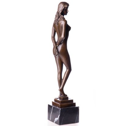 Bronzefigur Lady auf Stufensockel 37cm3 416x415 - Bronze Figur "Lady - auf Stufensockel" 37cm