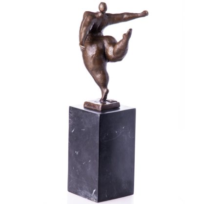 Bronze Figur "Lady - dicke Dame" 30cm – Bild 3