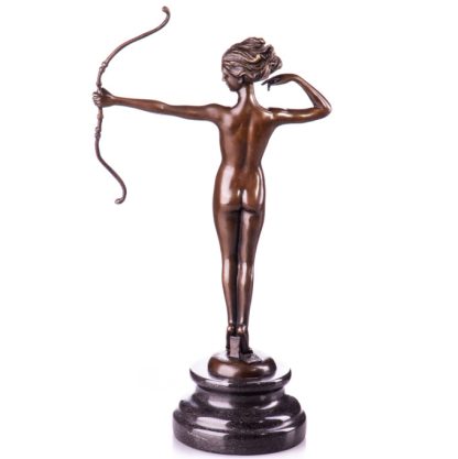 Bronzefigur Lady mit Bogen 32cm3 416x417 - Bronze Figur "Lady - mit Bogen" 32cm