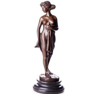 Bronzefigur Lady stehend mit Tuch 35cm 324x324 - Bronze Figur "Lady - auf Sockel mit Tuch" 26cm
