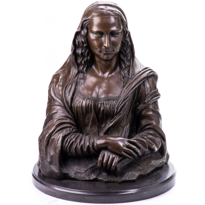 Bronze Figur Frau Mona Lisa 62cm Bronze Figur Frau Mona Lisa 62cm
