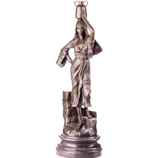 Bronzefigur Frau mit Amphore 62cm 324x324 - Bronze Figur "Antike Löwenjagd" 41x40x18cm