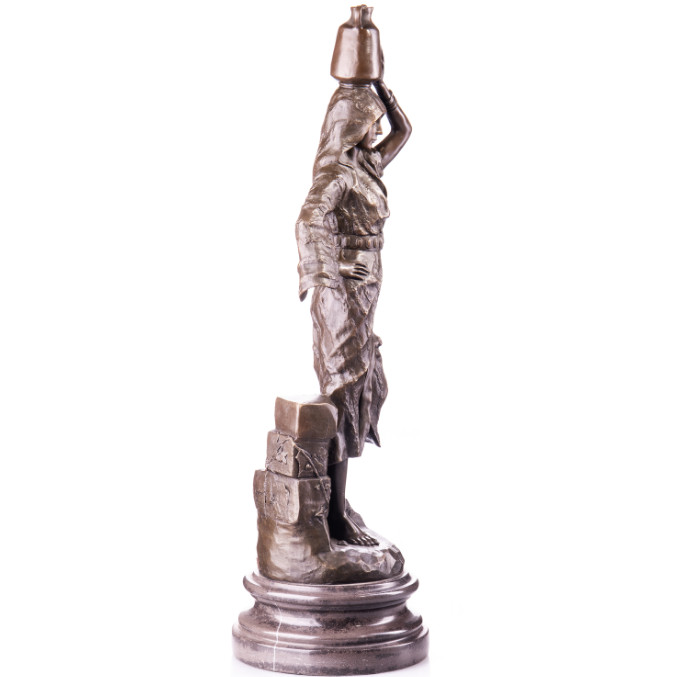 Bronzefigur Frau mit Amphore 62cm3 Bronze Figur "Frau mit Amphore" 62cm – Bild 3