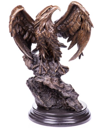 Bronze Figur Adler auf Felsen 70cm4 416x506 - Bronze Figur "Adler - auf Felsen" 70cm