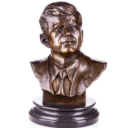 Bronzefigur Büste John F. Kennedy 27cm
