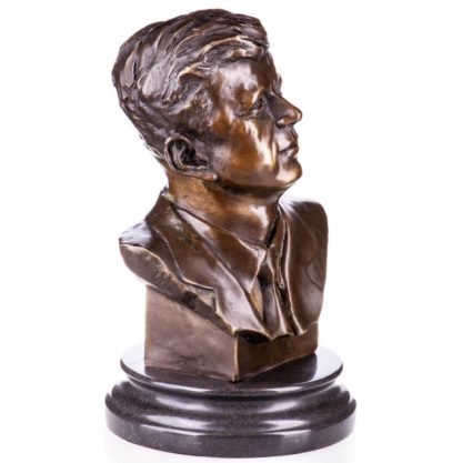 Bronzefigur Politik Büste "John F. Kennedy" 27cm – Bild 3