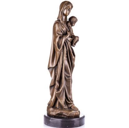 Bronzefigur Madonna mit Kind 58cm2