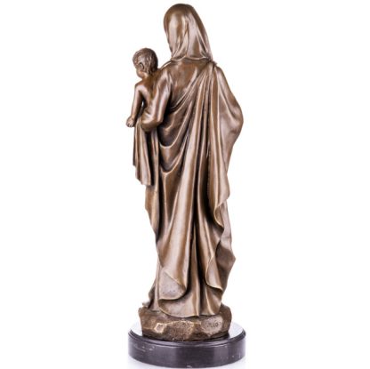 Bronze Figur "Madonna mit Kind" 58cm – Bild 4