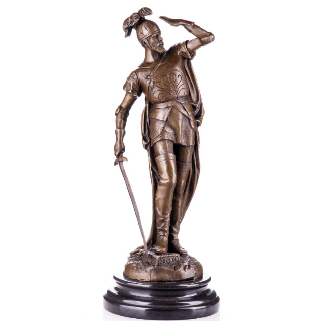 Bronzefigur des Francisco Pizarro in Ritterrüstung Bronzefigur des Francisco Pizarro in Ritterrüstung