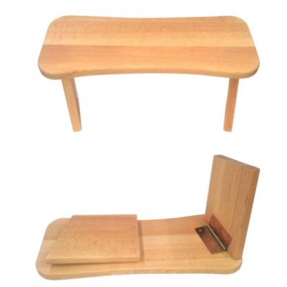 klappbare Meditationsbank Buchenholz 40x20x20cm