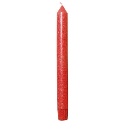Stabkerzen Rot 4er Set Stearin je 22cm