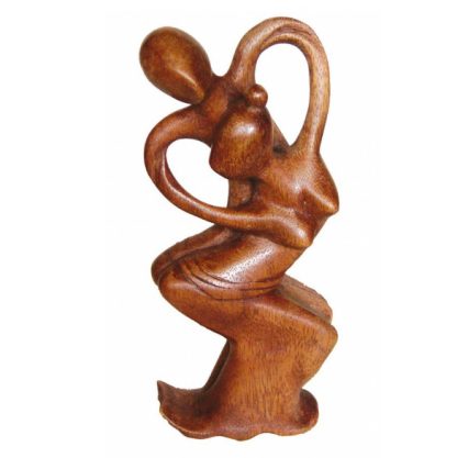 Tantrische Skulptur bali dance Holz braun 20cm