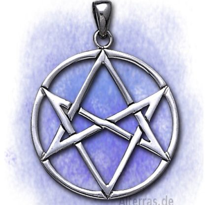 Anhänger Magisches Hexagramm aus 925-Silber