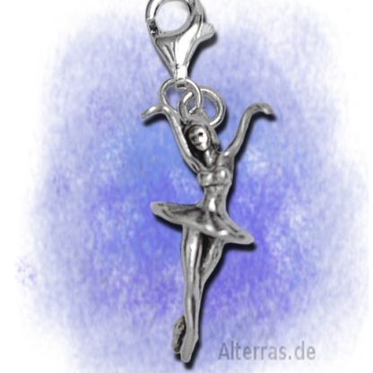 Charm-Clip Ballerina aus 925-Silber