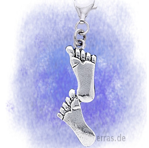 Charm-Clip Füße aus 925-Silber Charm-Clip Füße aus 925-Silber