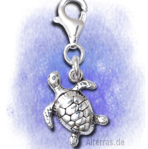 Charm-Clip Schildkröte aus 925-Silber