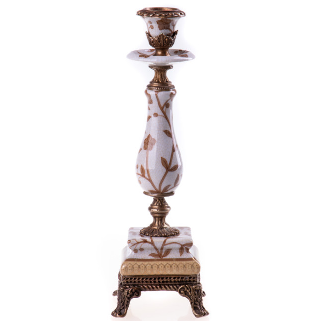 Kerzenständer mit Ranke 22x7x7cm Kerzenständer mit Ranke 22x7x7cm