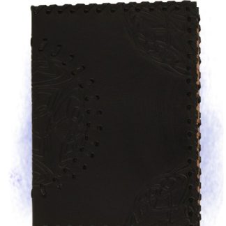Leder-Blankobuch Notizbuch Ledereinband keltisch schwarz