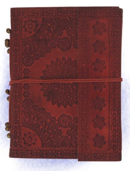 Leder-Blankobuch Notizbuch mit Lederklappeinband2