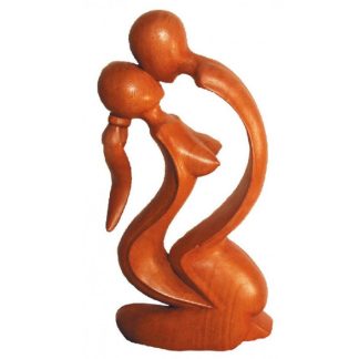 Tantrische Skulptur Joy Holz braun 30cm