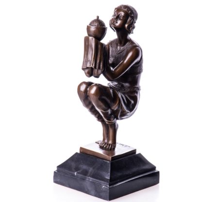 Bronze Figur Art Deco Oblivion nach Duvernet 30cm2