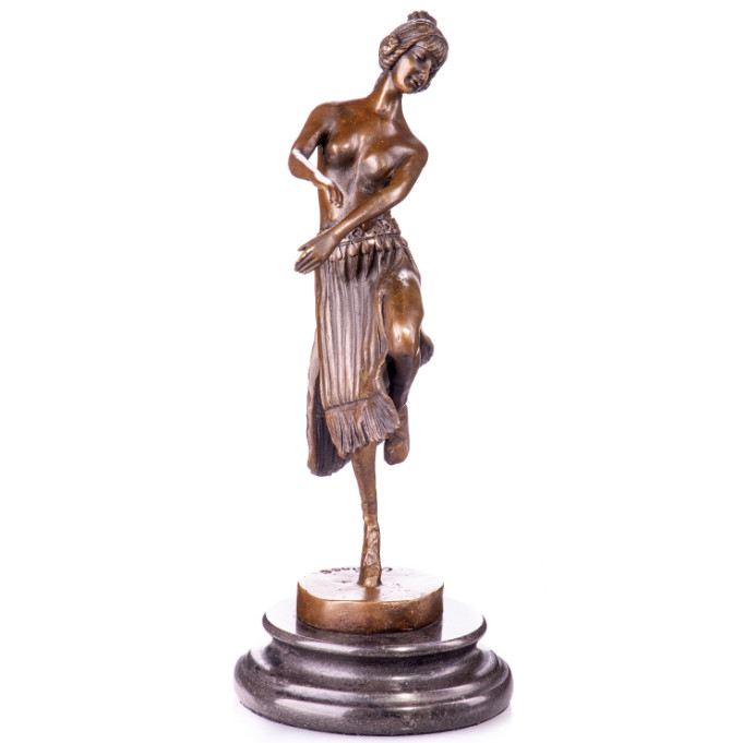 Bronze Figur Art Deco Tänzerin 24cm Bronze Figur Art Deco Tänzerin 24cm