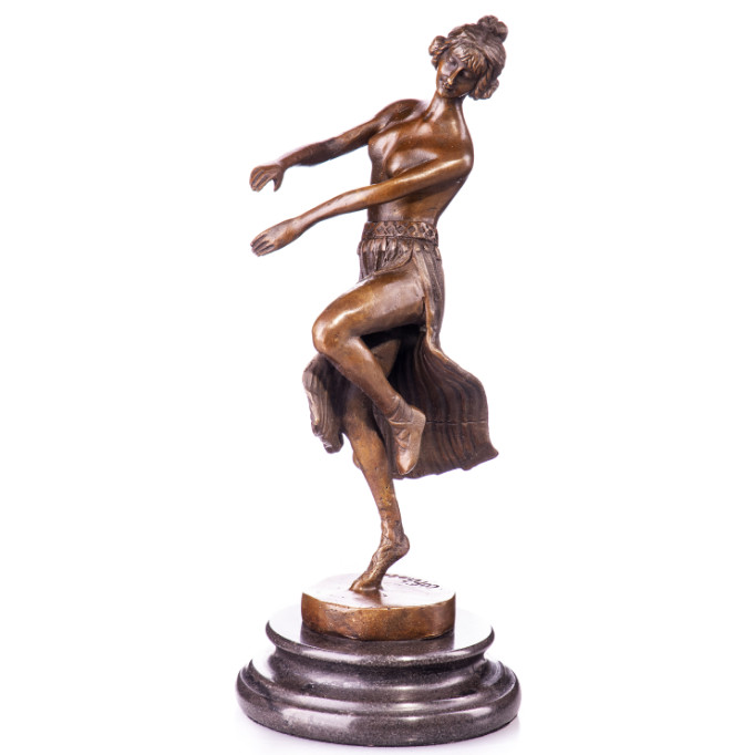 Bronze Figur Art Deco Tänzerin 24cm3 Bronze Figur "Art Deco Tänzerin" 24cm – Bild 3