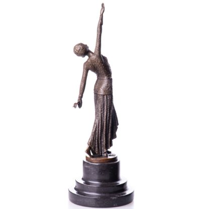 Bronze Figur Art Deco Tänzerin 39cm2