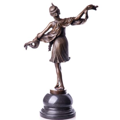 Bronze Figur "Art Deco Tänzerin" 40cm – Bild 3