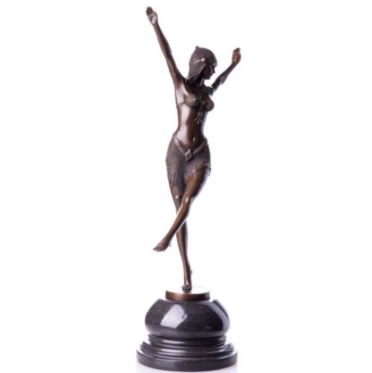 Bronze Figur "Art Deco Tänzerin" 45cm – Bild 3