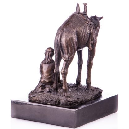 Bronze Figur Betender mit Kamel 20cm3 416x416 - Bronze Figur "Betender mit Kamel" 20cm