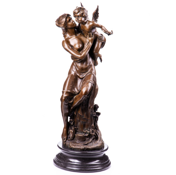 Bronze Figur Götter "Aphrodite und Amor" 63cm Bronze Figur Götter Aphrodite und Amor 63cm - Bronze Figur Götter "Aphrodite und Amor" 63cm