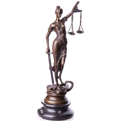 Bronze Figur Götter "Justitia" 24cm