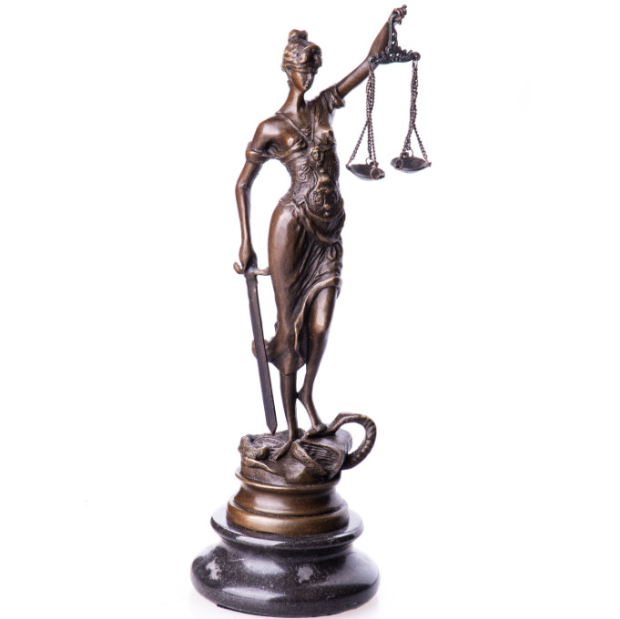 Bronze Figur Götter Justitia 24cm Bronze Figur Götter "Justitia" 24cm
